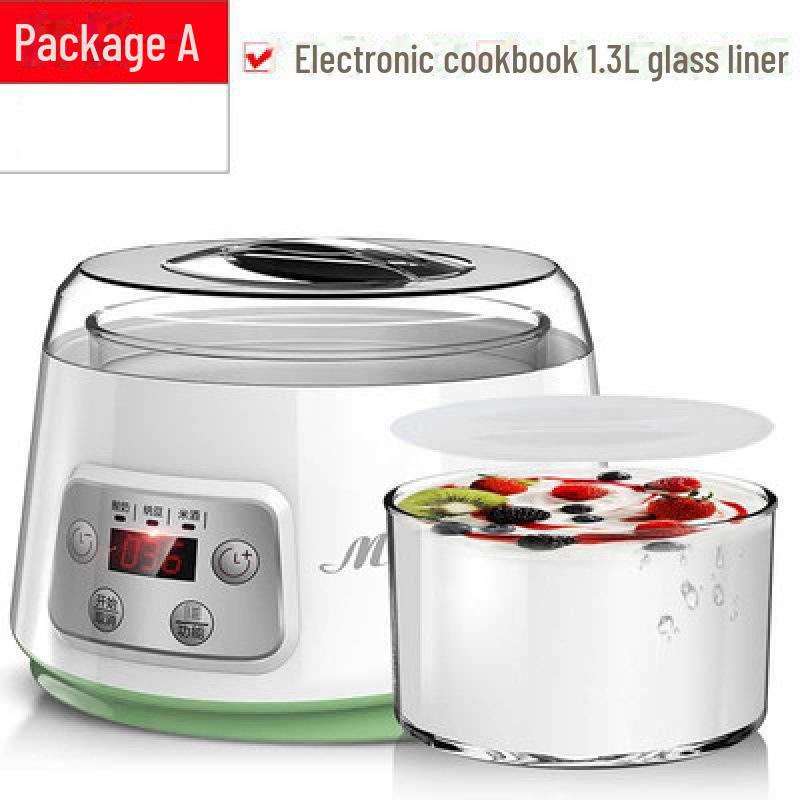 

Менг ZCW-S03: Автоматична йогуртниця великої місткості зі скляною вставкою для натто та рисового вина, контроль постійної температури