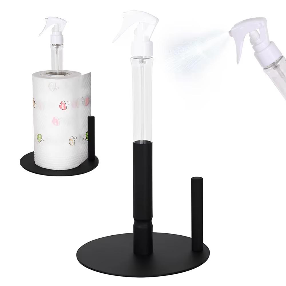 Countertop Design Paper Towel Holder with Spray Bottle Paper Towel Stand Holder  Apartment