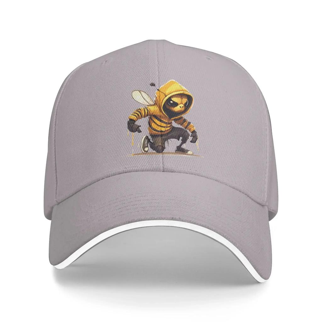 Killer Bee Baseball Cap Bee Wearing Hoodie y2k Funny Female Male Trucker Hat High Quality Print Kpop Rock Caps Gift Idea