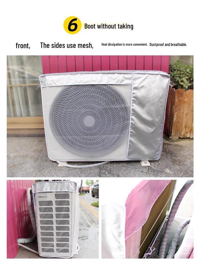 Rain & Sunproof Outdoor AC Unit Dust Cover for Haier/Midea/Gree