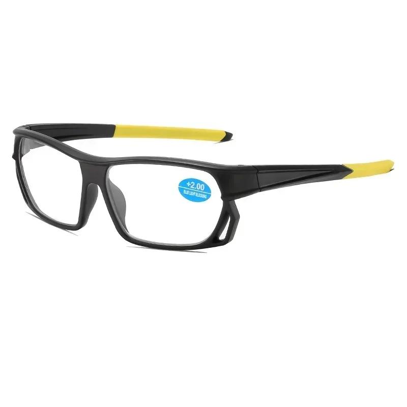 Square Frame Fashion Sports Model Anti-Blue Light Presbyopia Glasses Hd Ultra-Light Elderly Reading Glasses Eye Protection