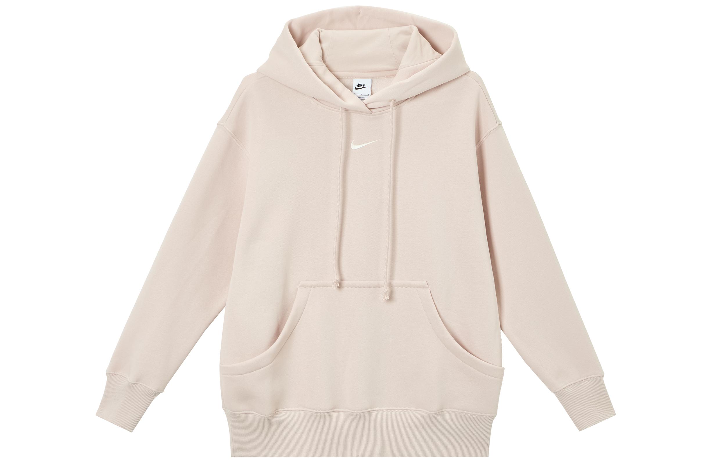 Nike Sweatshirts Women s Pink Hooded Moderate Regular DQ5861-667 M