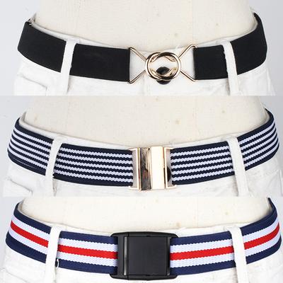 Ceinture Paresseuse Élastique Élastique Ceinture Jean Décorative pour Femme Sans Perforation