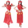 1 Set Hula Skirt High Elastic Eye-catching Plastic Fiber Hawaiian Hula Grass Skirt Set for Summer