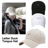 Unisex Hat Plain Curved Sun Visor Hat Outdoor Use Dust Resistant Baseball Cap One Tone Trendy Izable Fit Leisure Caps Men and Women