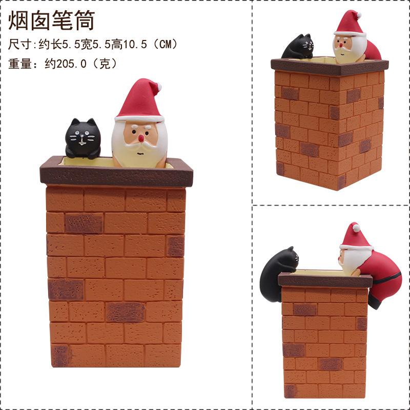 Christmas Santa Claus Japanese Miniature Resin Small Pendant DIY Decoration Home Scenic Ornaments Collection Gift