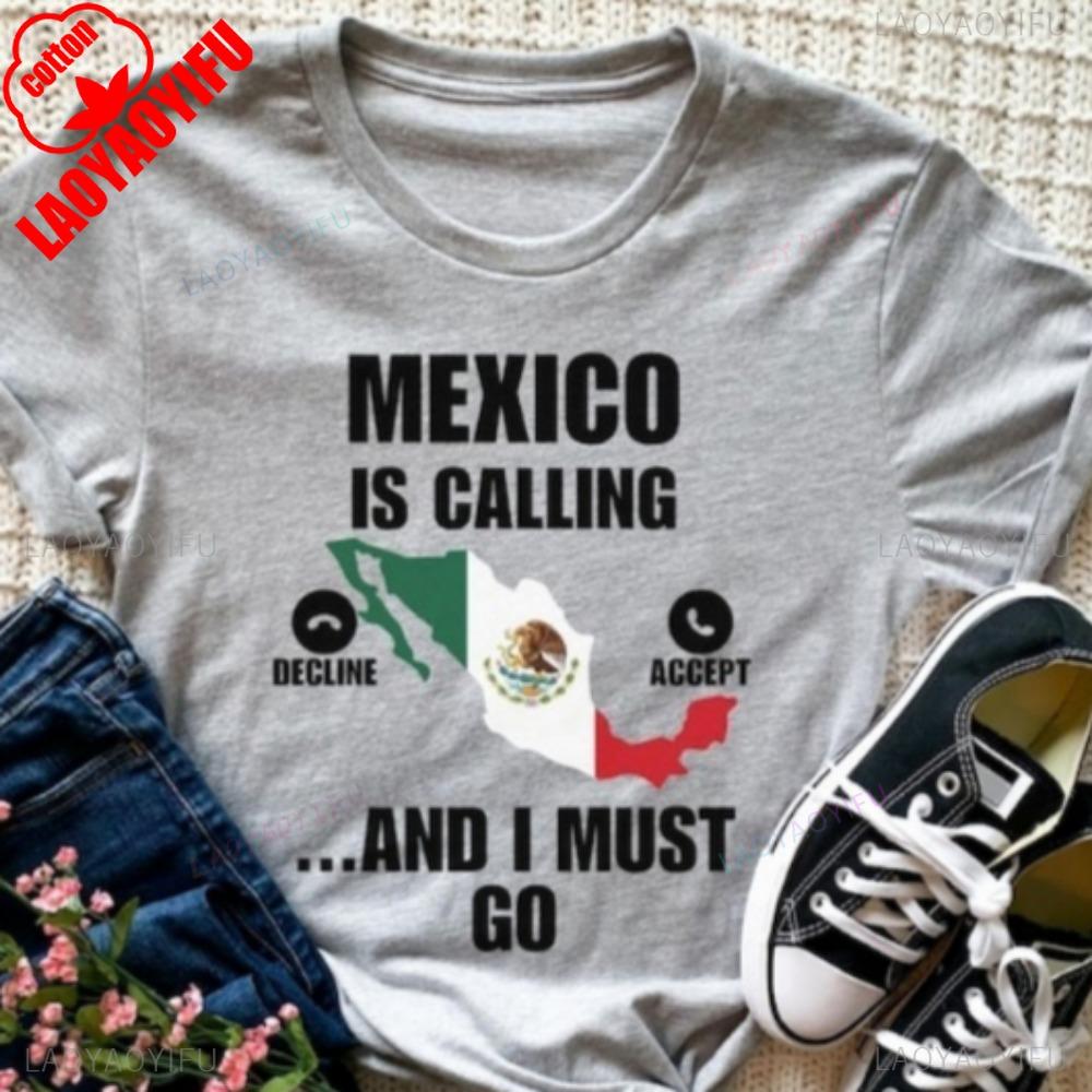 Mexico Shirt Mexico Gift for Her Funny Mexico T Shirt Unisex Women Unisex Tops  Y2k Clothes Cotton Ropa De Mujer Camisetas S