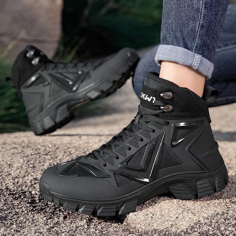 Botas Masculinas Outdoor Botas Desert Botas de Caminhada Sapatos de Tornozelo Para Homens Sapatos de Segurança para Trabalho
