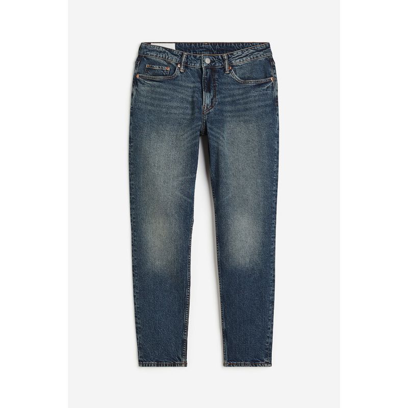 

HM Летняя Новинка Мужская Одежда Средняя Посадка Зауженные Джинсы 0931747 Deep cowboy Blue 170/96