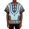 Traditionelles Dashiki-Hemd für Herren Afrikanischer Print Kurzarm Lockerer Schnitt Lässiges Tunika-Oberteil für den täglichen Gebrauch