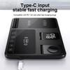 Wireless 4-in-1 Fast Charging Station: Auto Lifting, Folding Design for Phones, Watches, Earbuds, Desk Clock, and Lamp