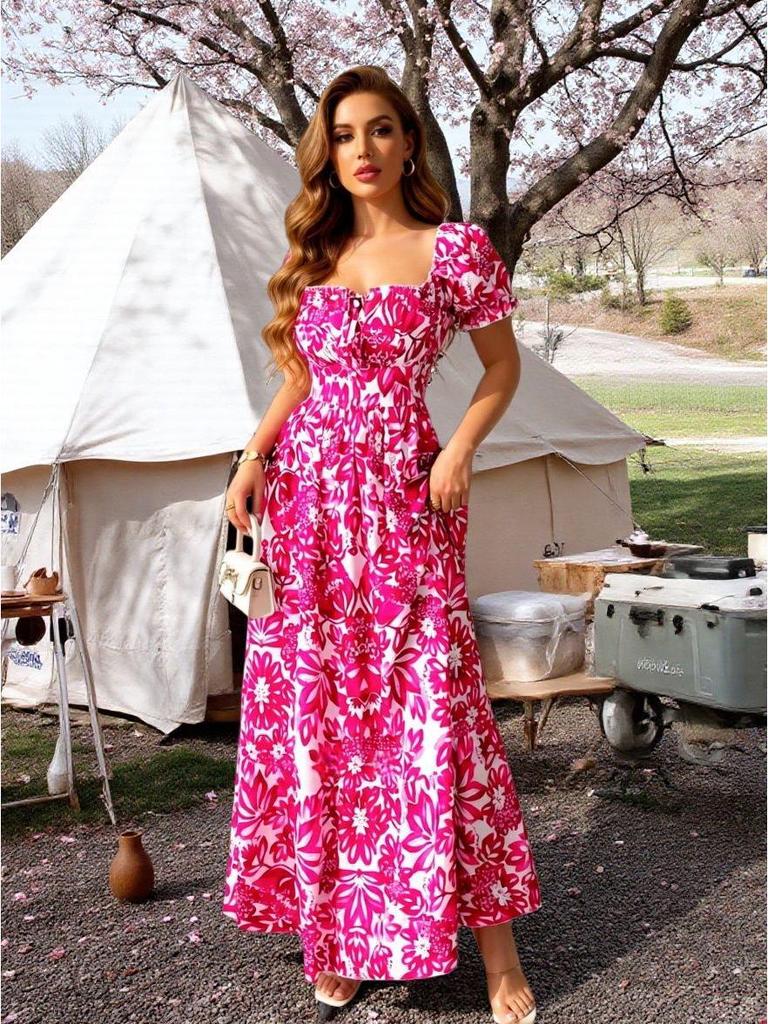 Women's Elegant Fashion Print Long Skirt Dress - New Arrival