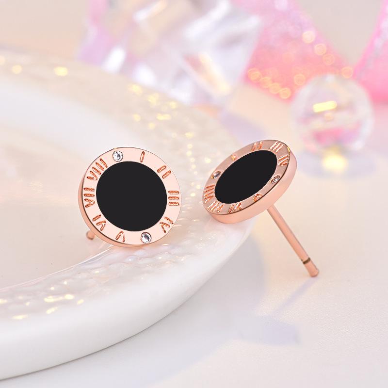 925 Sterling Silver Earrings Roman numeral For Women Exquisite Student Girlfriend Jewelry Accessories Wedding Fashion Gift