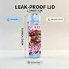 1PC Just A Little Moody Bear Floral Print 750ml Color Plastic Sports Water Bottle Leakproof Flip Straw Lid Suitable for Sports Office Home Use