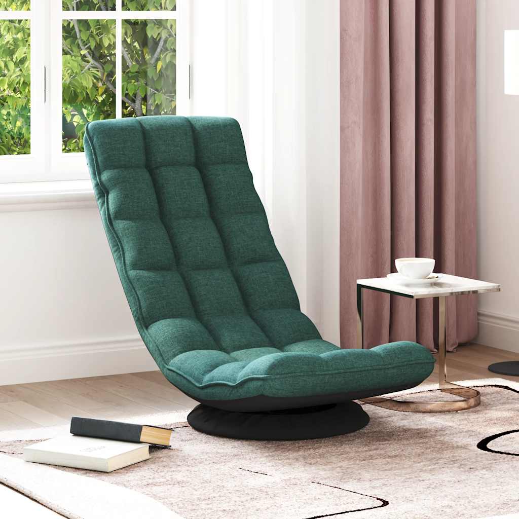 Floor Chair Rotatable Dark Green 70x51x79 Cm Fabric