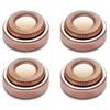 4x Attachments for Flawless Facial Hair Remover 18k Gold Plated Beauty Gadget Hwy