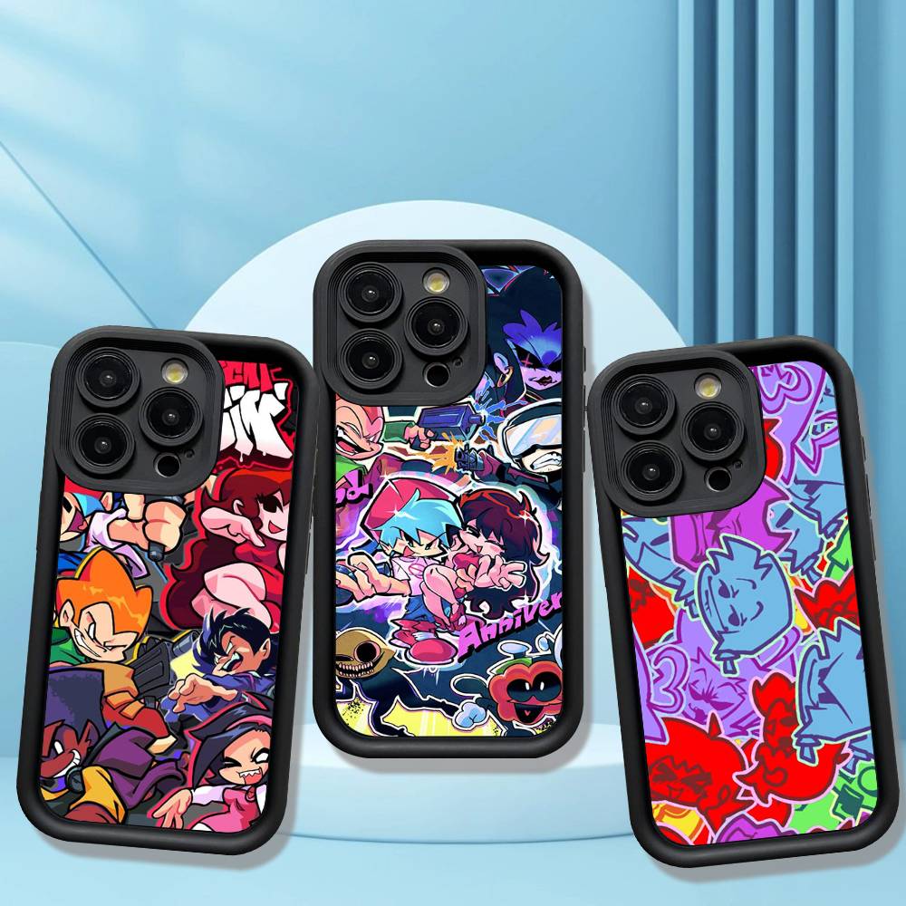 Music Game Friday Night Funkin Phone Case For IPhone 17 16 15 13 11 12 14 Pro Max Plus Silicone Cover Shell