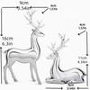 Nordic Christmas Deer Electroplating Resin Double Deer Set Home Office Desktop Decoration High Quality Resin Home Decoration