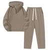 European Women's Two-Piece Sportswear Set: Half-Zip Sweatshirt & Wide-Leg Pants