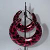 Grunge Rock Pink Leopard Print Punk Charm Earrings for Women Sexy Fashion Accessories Green Leopard Print Earrings Y2K Jewelry