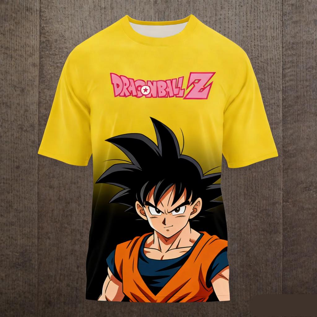 Summer Dragon Ball T Shirt Kids Tops Tee Anime Figures Son Goku Super Saiyan T-shirt Boys T-shirts Children Clothes Short Sleeve