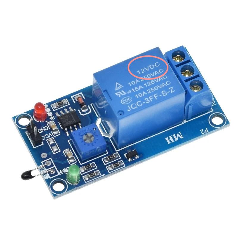 

5V/12V thermistor sensor temperature control switch temperature detection module two-in-one temperature sensor module 12V 1 channel relay