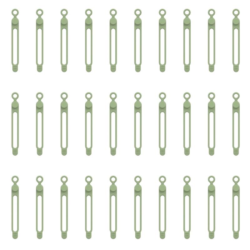 Flexible Silicone Cable Ties Reusable Cord Organizers For Electronics Accessories TangleFree Management