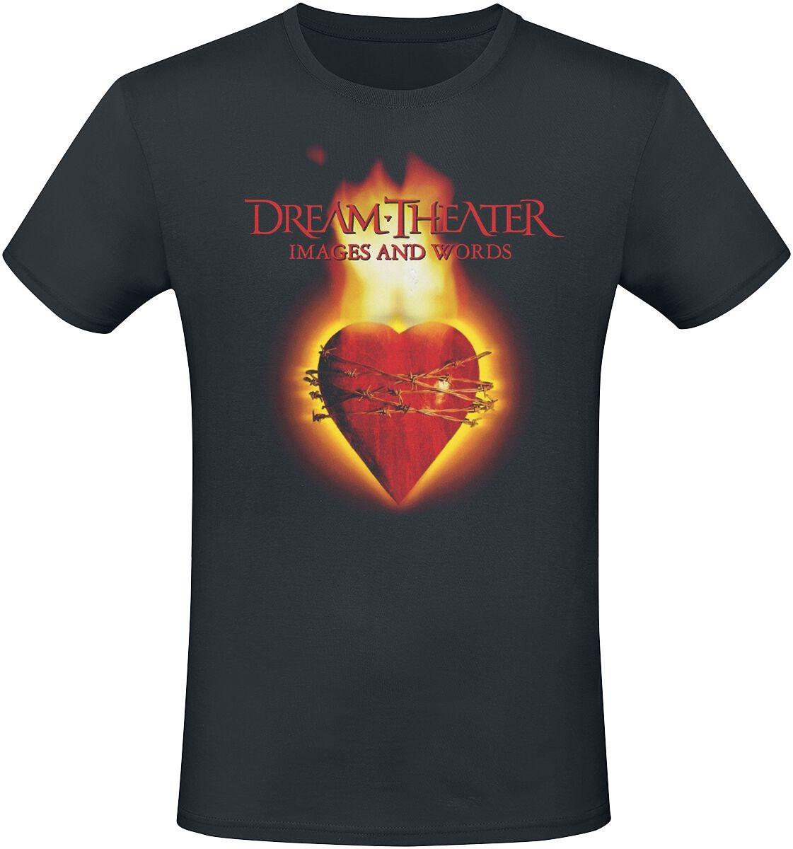 

Dream Theater Images and Words Heart on Fire Print T Shirt 100 Cotton Casual Neutral Tee Progressive Metal Streetwear 4XL