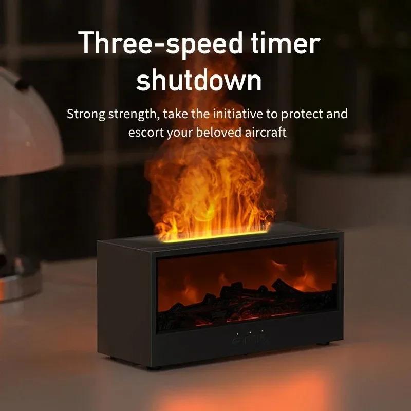 Xiaomi Simulated 3D Flame Aromatherapy Machine, Essential Oil Humidifier, Color Atmosphere Lighting with Remote Control, Holiday Gift