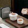 Portable Ceramic Quick Brew Travel Tea Set