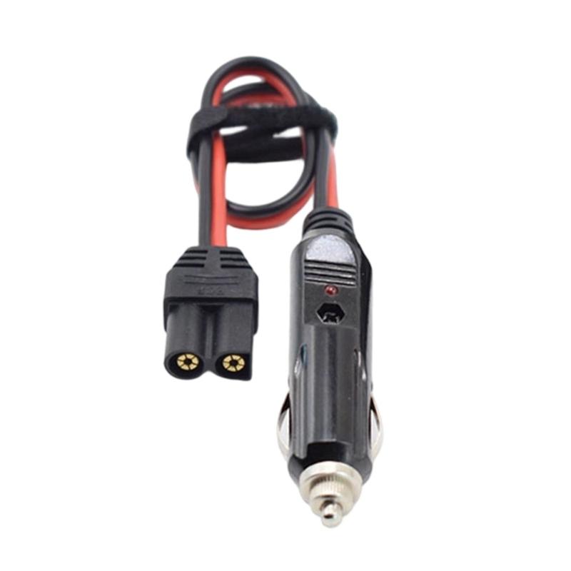 EC5 Steckerkabel, 40 cm PVC-Leitung mit LED-Licht und 12V-Steckdose für 12V 24V Fahrzeuganschluss, für die Reiseverwendung
