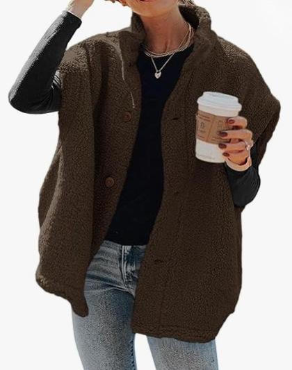 Cross-border Amazon casual versatile solid color plush vest women's winter new warm single-breasted sleeveless coat women