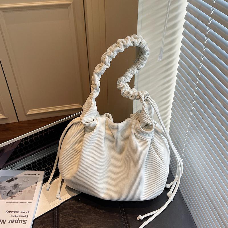 Kord Umhängetasche für Damen im koreanischen Stil: Handtasche mit großem Fassungsvermögen, lässig, für Reisen und Einkaufen