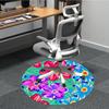 1pc Floral Pattern Chair Carpet for Office,  Soft and Durable Office Rug for Interior Decoration, Perfect for Office yy251227096