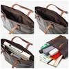 Genuine Leather Tote A4 Cowhide [Doubles] Bag, Compatible, Hand-Treated ANX-1427 (Green)