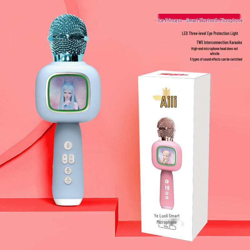 Детский беспроводной Bluetooth микрофон для пения и музыки Ye Luoli Standard