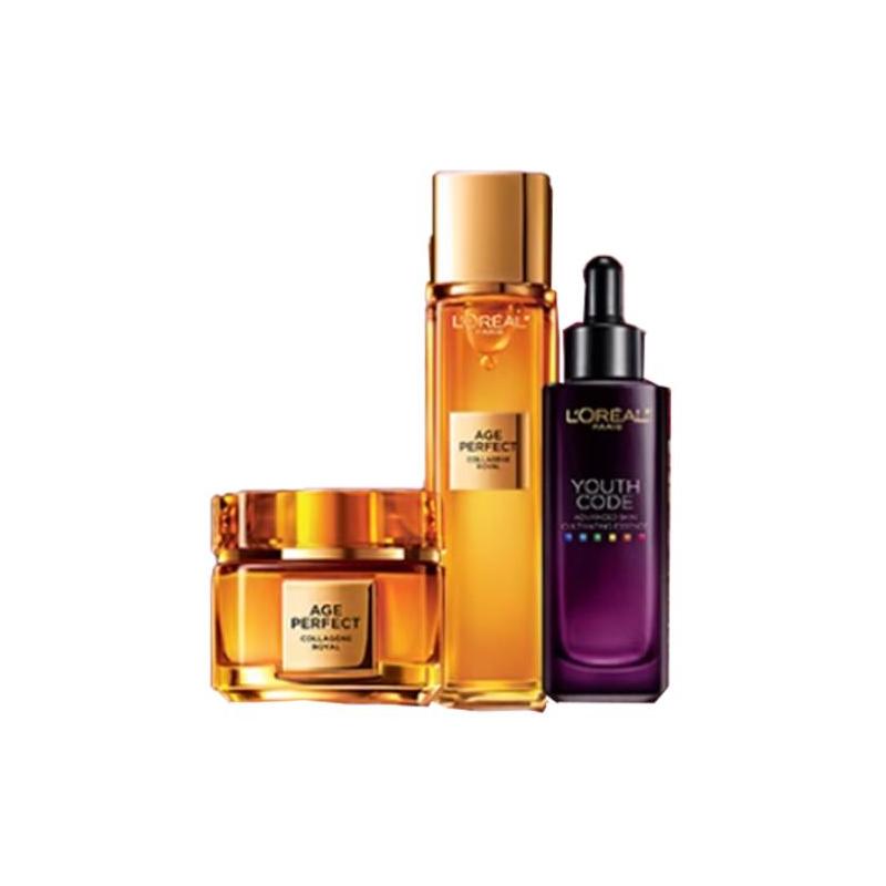 Loreal Paris New Year Limited Honey Pot Light Edition Set/New Year Limited Moisturizing Edition Set-Moisturizing Cream 60mlCollagen Water 130mlBlack E
