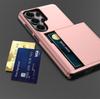 For Samsung S25 Edge Phone Case A57 A37 A17 16 A56 A36 A55 Slide Card Slot Wallet S25 FE S26 Ultra Plus Drop Protection Case