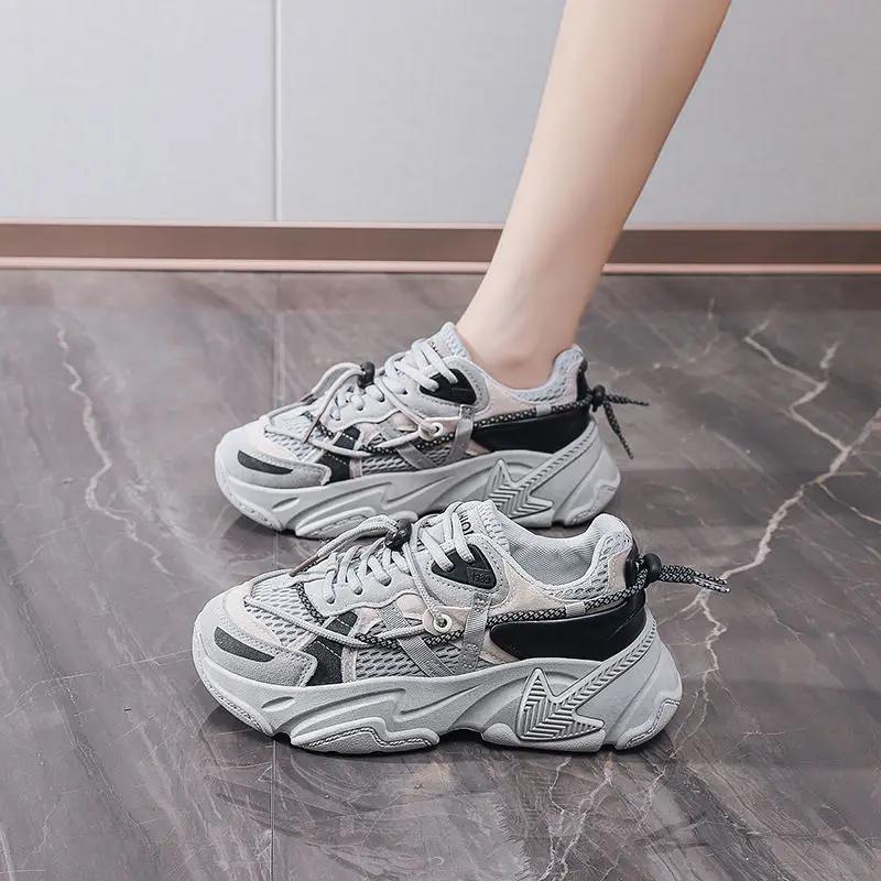 Fashion New Arrival 2025 Lace Up High On Platform Shoes for Women Light Aesthetic Designer Luxury Y2k Fashion Woman Footwear Sale Deals