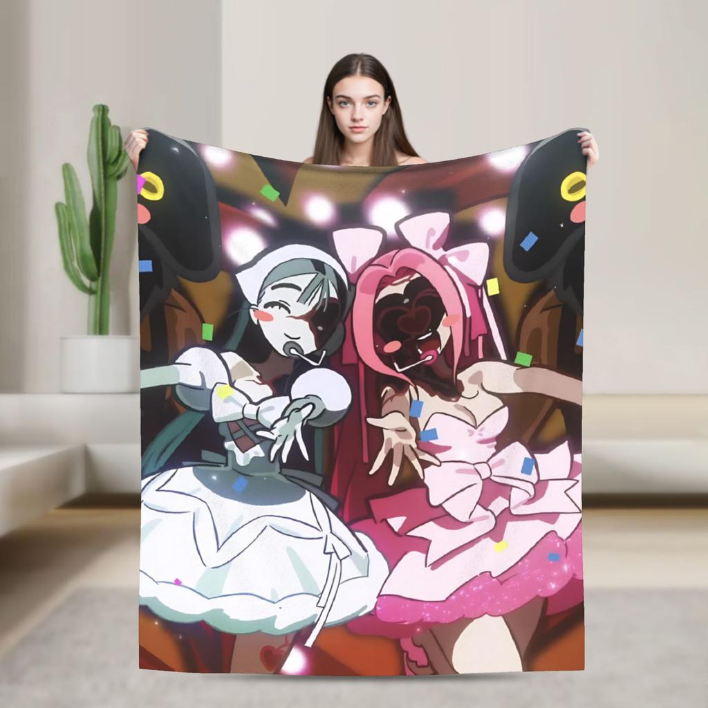 ALNST Zombie Stage Blanket Flannel Anime Warm Throw Blankets for Home Couch Bedroom Quilt