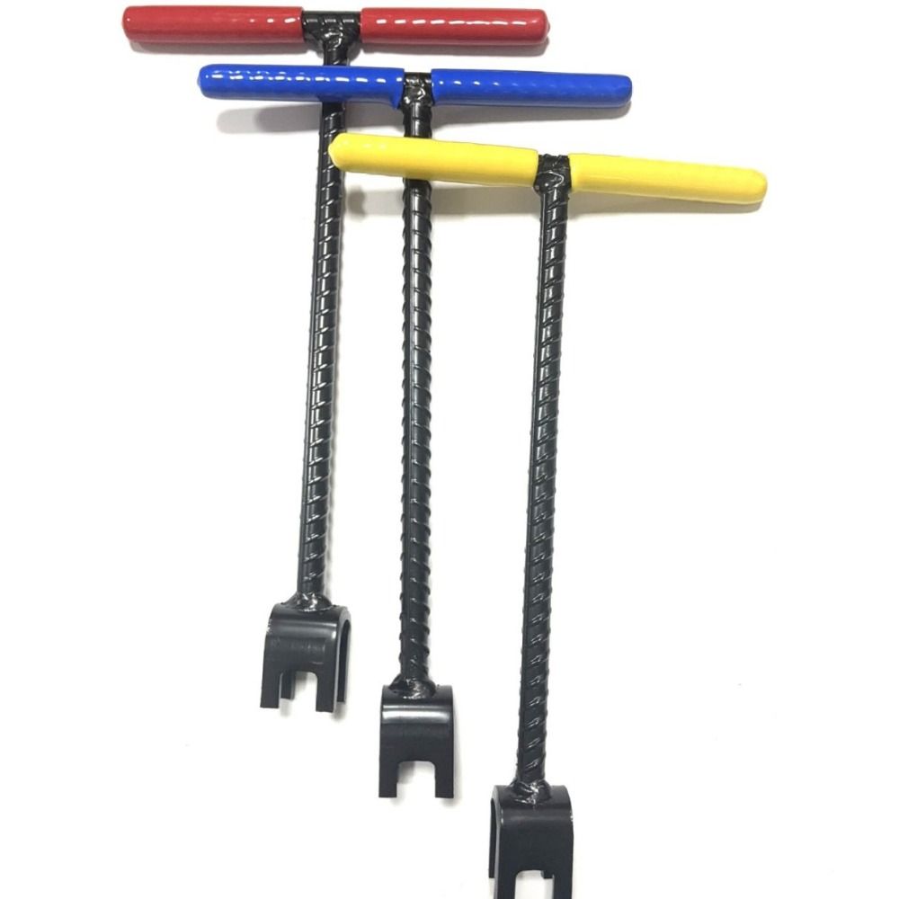 Heavy Duty Threaded T-Handle Wrench U-Head Design Water Shut Off Tool  Underground Valves