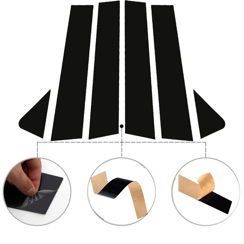6pcs/set for Chevrolet TrailBlazer (crossover) 2021-2024 Window Trim Covers Center Film Column B C Pillar Posts Sticker Car Accessories