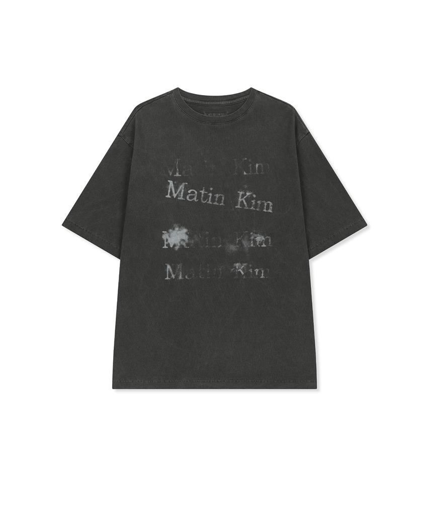 Mattengkim Pigment Graffiti Logo Top In Charcoal