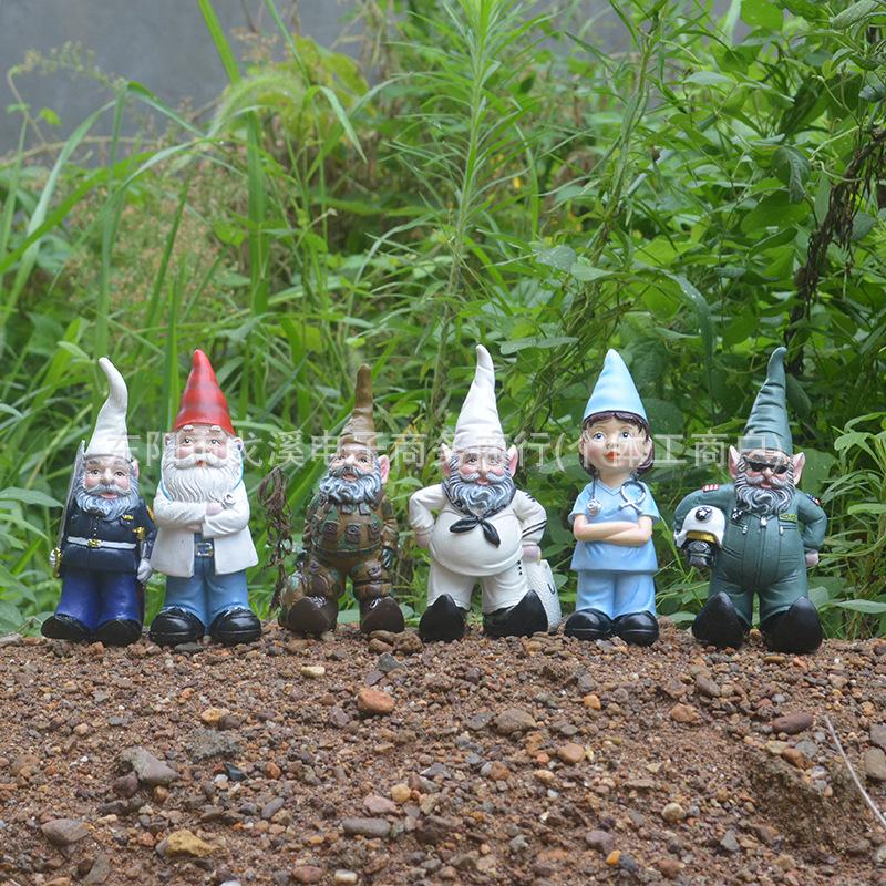 Cross-border Elf & Dwarf Garden Ornaments: Unique Resin Crafts