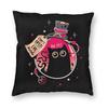 Bottled Menace Evil Black Cat Square Pillowcase Polyester Linen Velvet Creative Zip Decorative Pillow Case Home Cushion Cover