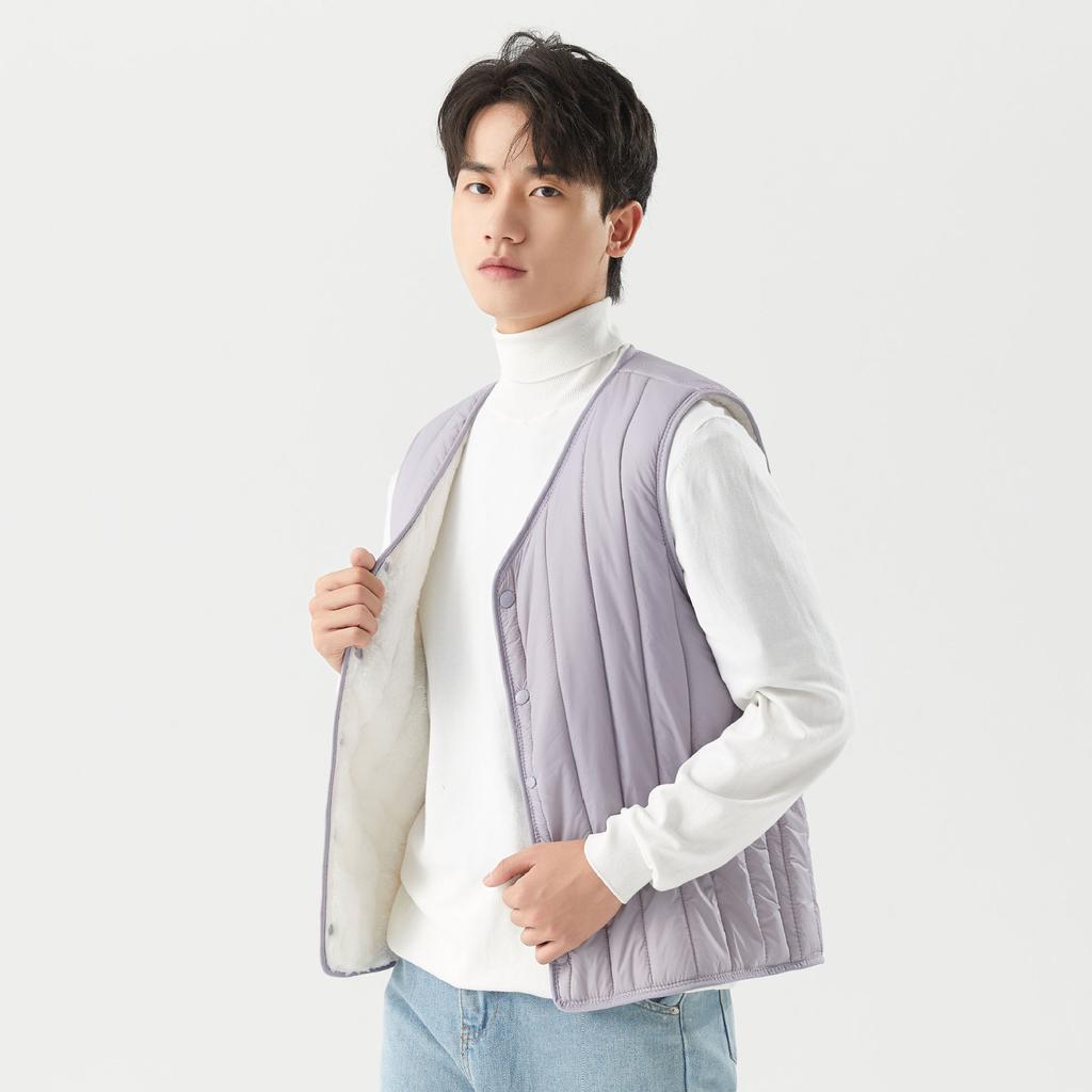 Student Multicolor Casual Men's Light Cotton Vest Undershirt Padded Vest Warm Liner Men's Models Comfortable and Stylish To Keep Warm 8518