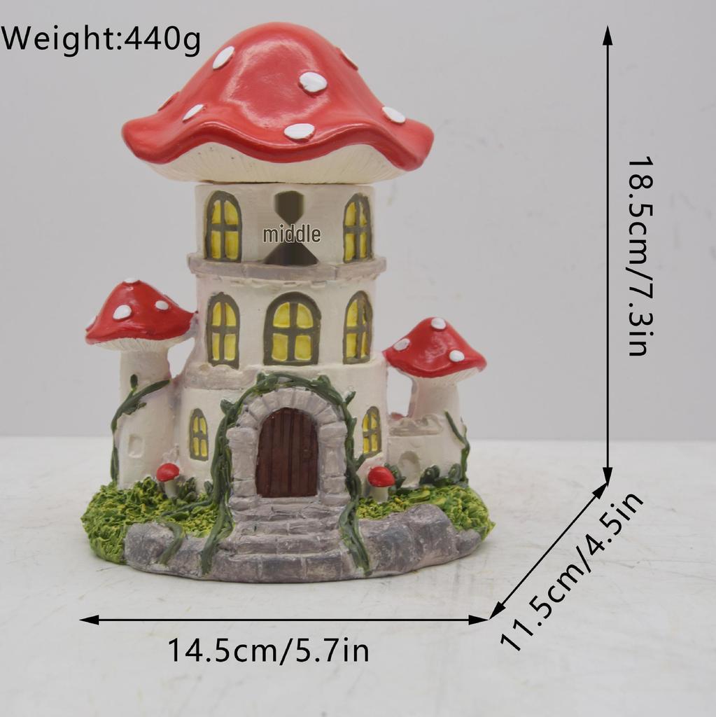Grensoverschrijdende Hars Paddenstoel Hoge Ornamenten voor Kamer, Bureau & Buiten Tuin Decoratie