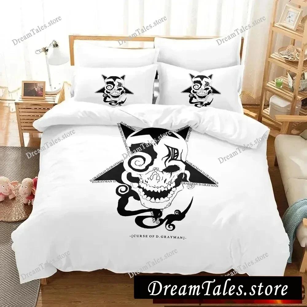 3D Print Anime D.Gray-man Bedding Set Duvet Cover Bed Set Quilt Cover Pillowcase Comforter King Queen Size Boys Adult Bedding