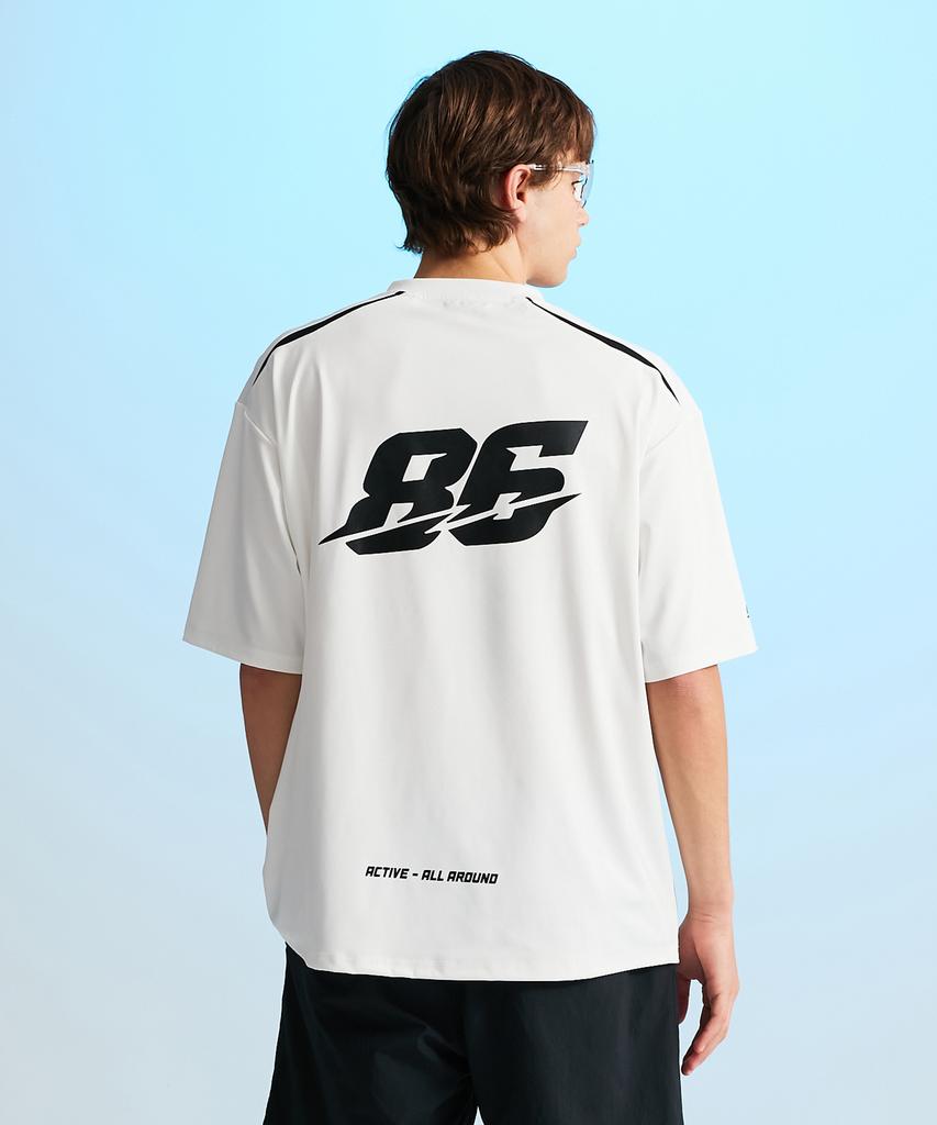 Leijibi Hydro Mesh Performance Oversized M Rash Guard Short Sleeve Jersey White