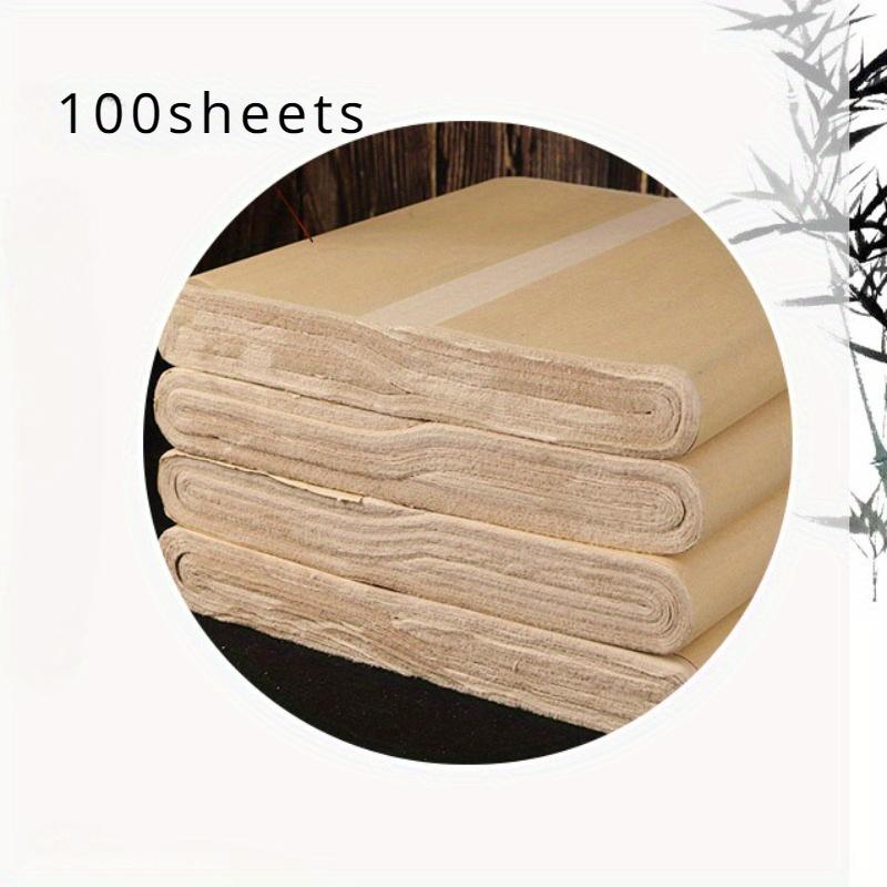 Antique Uncompartmentalized Burlap Paper Brush Character Practice Paper